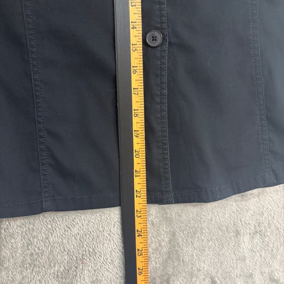 Ann Taylor Loft Pencil Knee Length Skirt Sz 6 Black Button Down Preppy Career - Picture 8 of 8